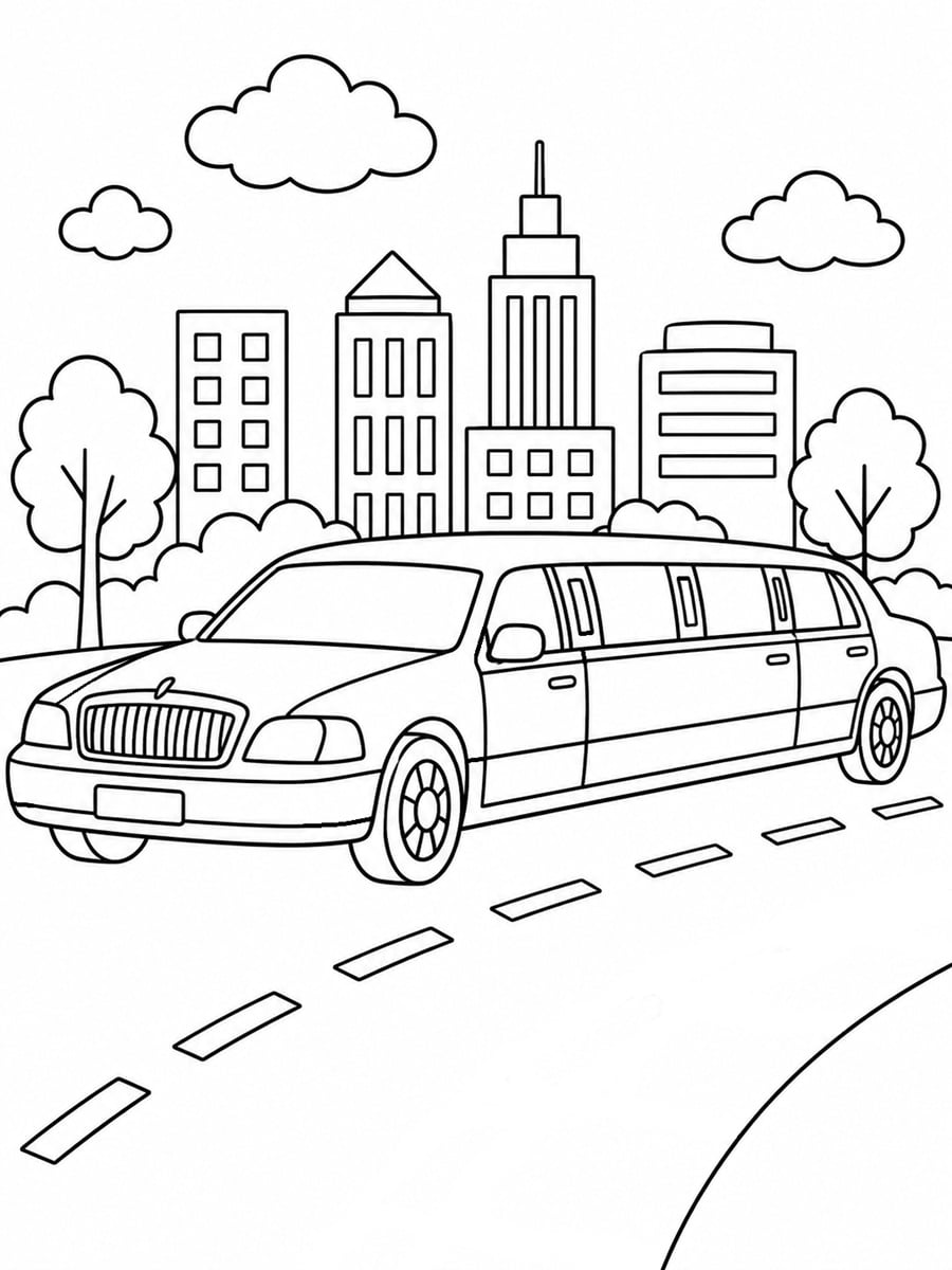 Coloriage limousine