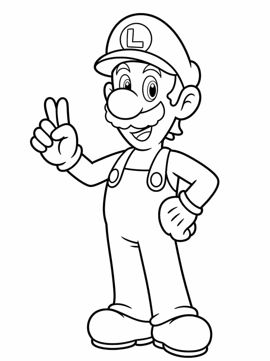 Coloriage Luigi
