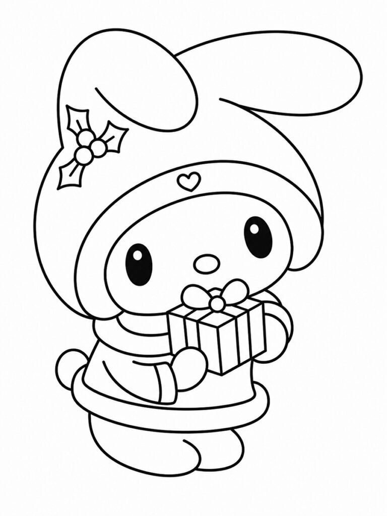 Coloriage My Melody Noël