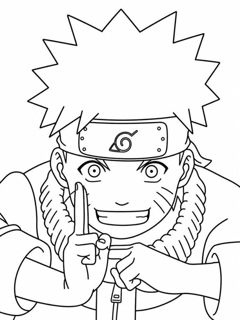 Coloriage Naruto stylé