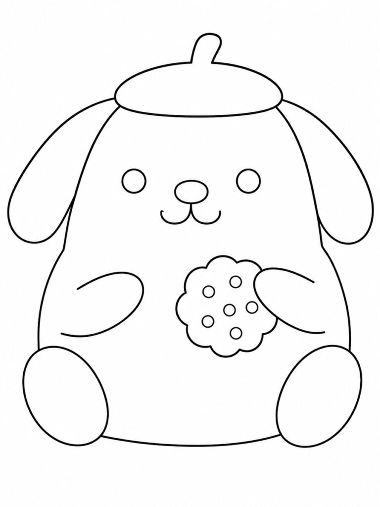 Pompompurin Coloriage Pompompurin