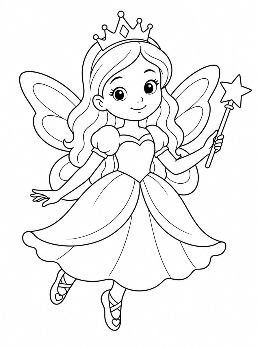Coloriage fée