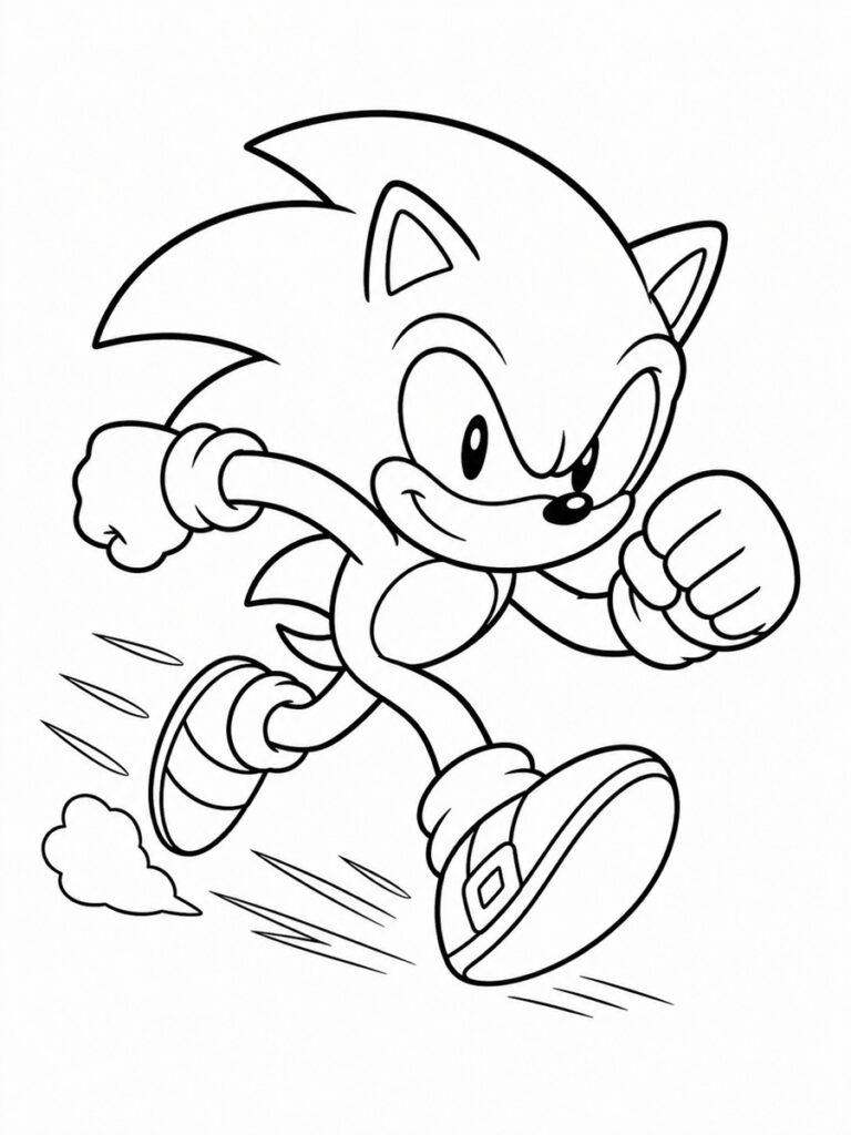 Coloriage Sonic