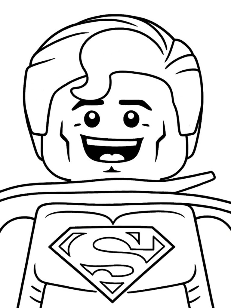 Coloriage Superman Lego