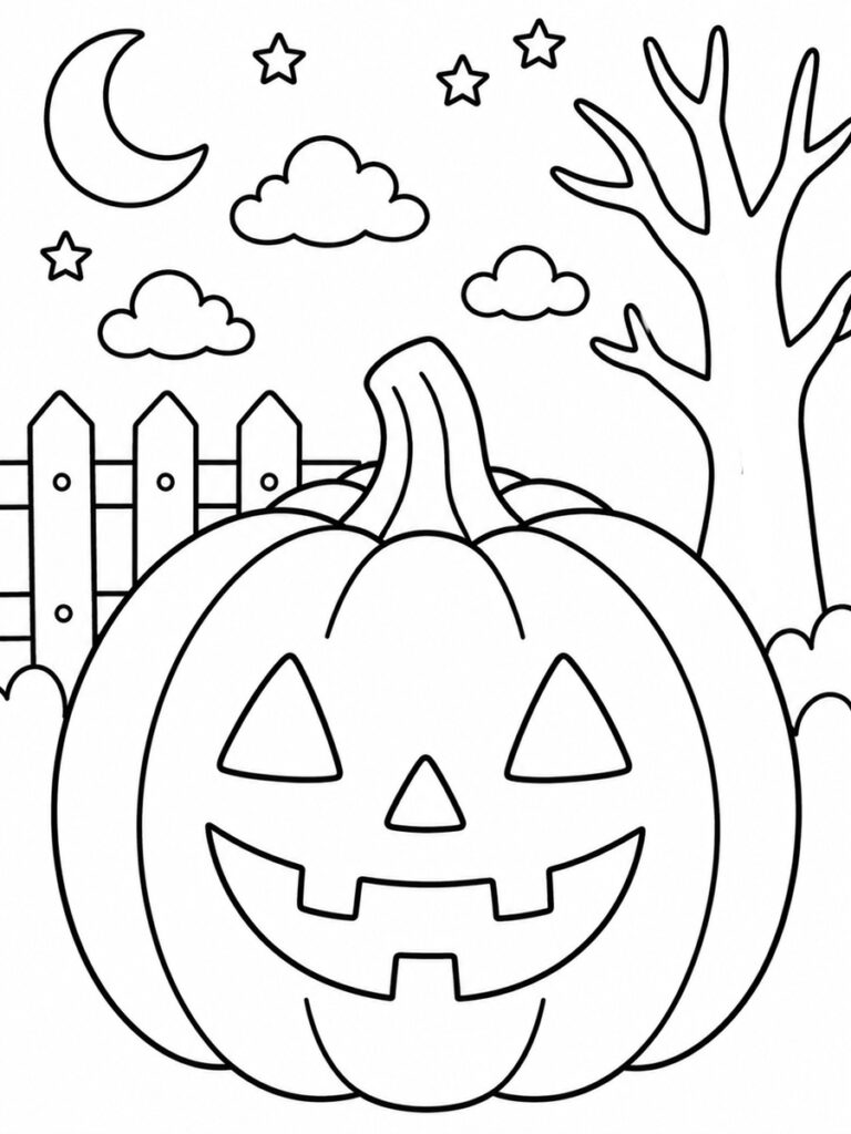 Tête de citrouille coloriage tête de citrouille