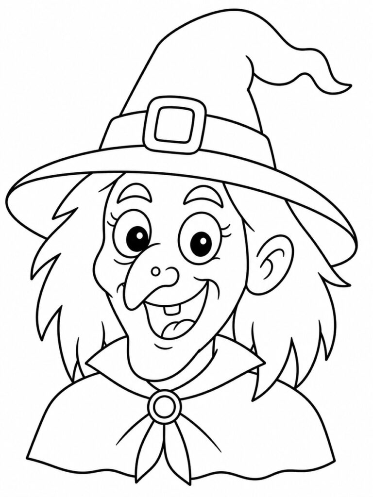 Coloriage sorcière