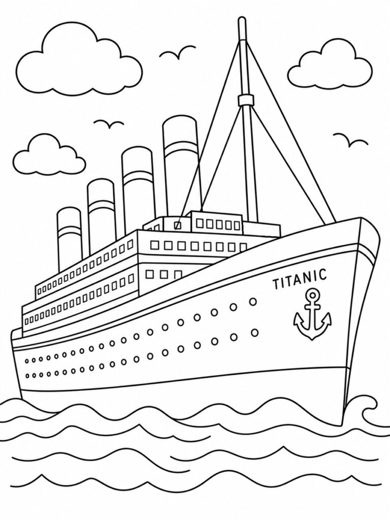 Titanic Coloriage Titanic