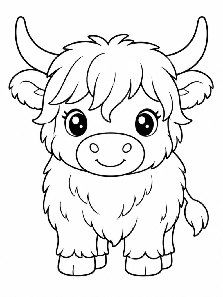 Vache Highland Coloriage vache Highland