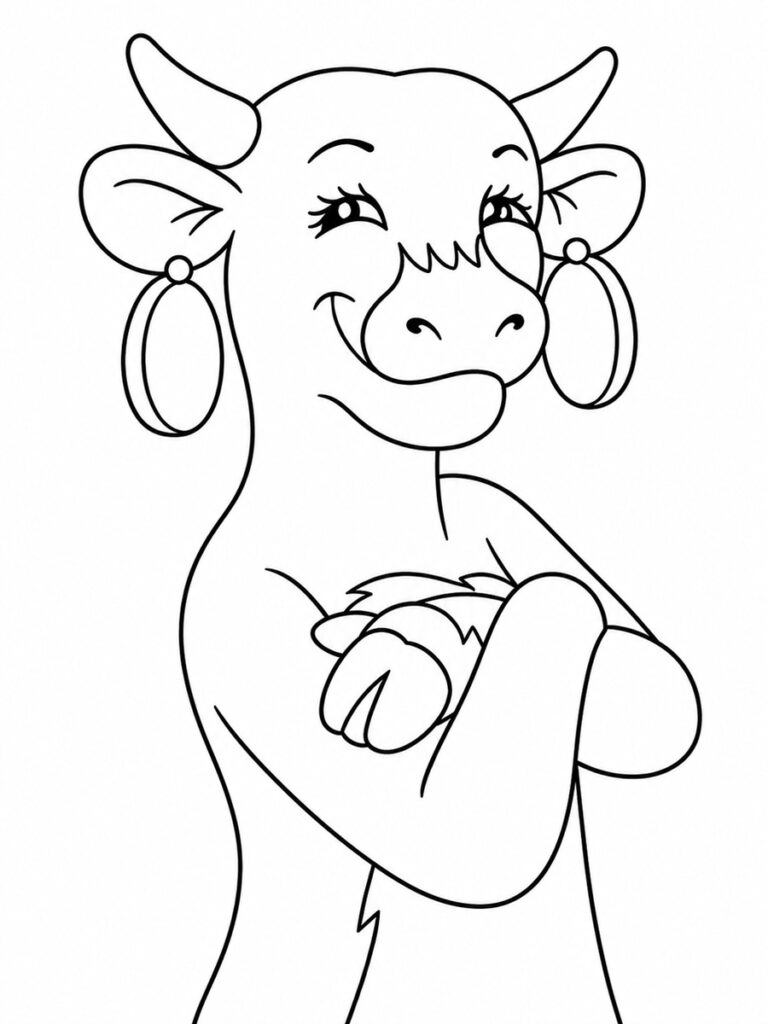 Vache qui rit Coloriage vache qui rit