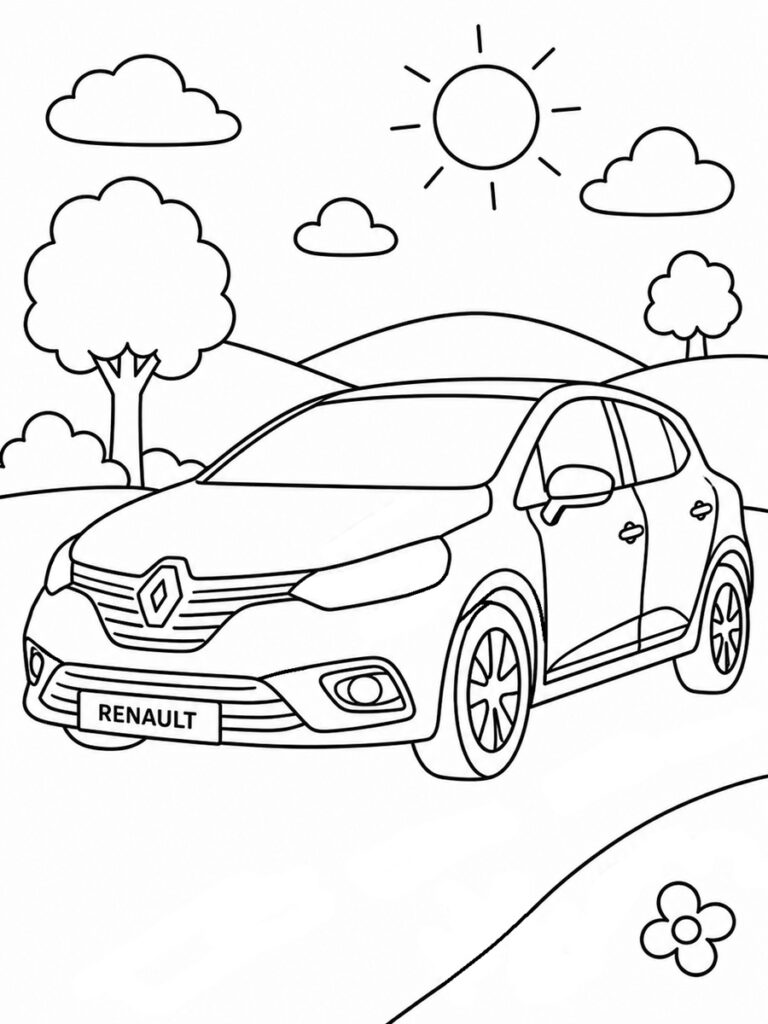 Coloriage voiture Renault