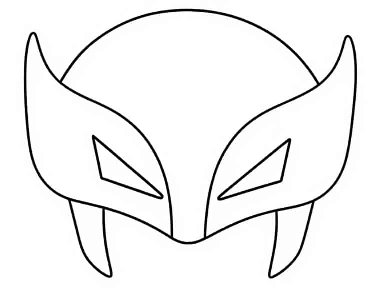Coloriage masque de Wolverine