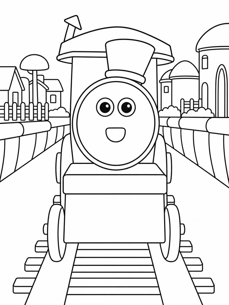 Coloriage Bob le train