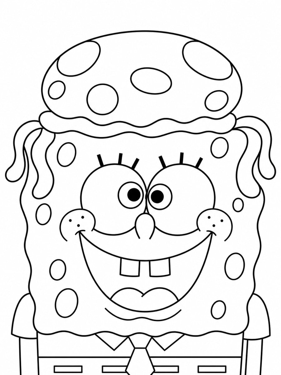 Coloriage Bob l'éponge méduse