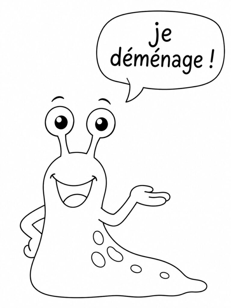 Escargot sans coquille Coloriage escargot sans coquille