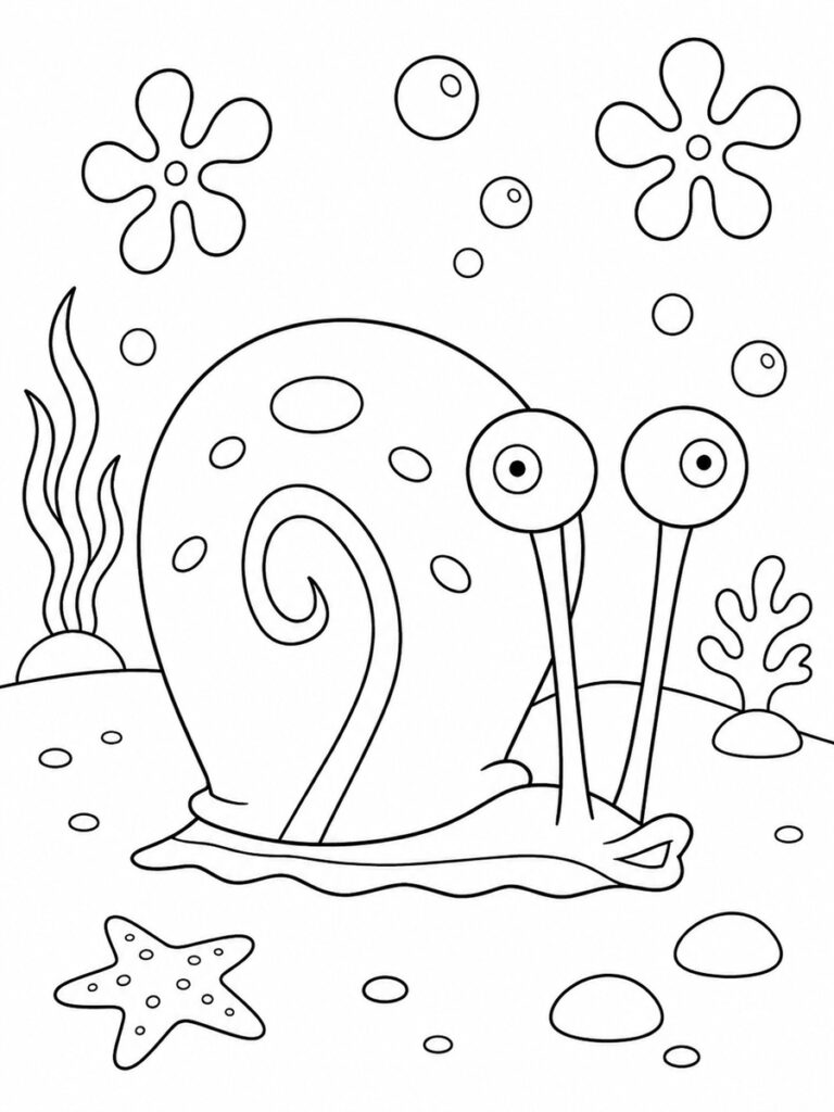 Gary l'escargot Coloriage Gary l'escargot