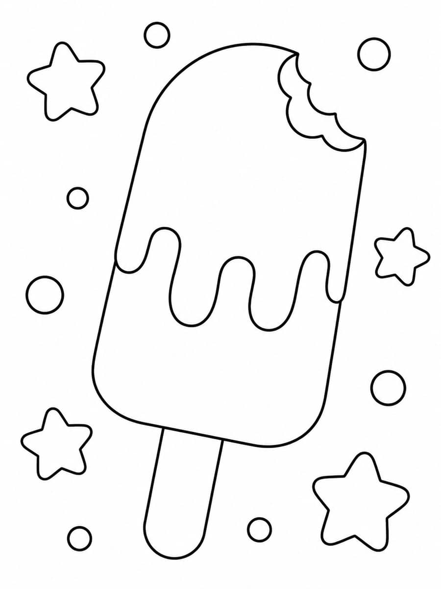 Coloriage glace esquimau