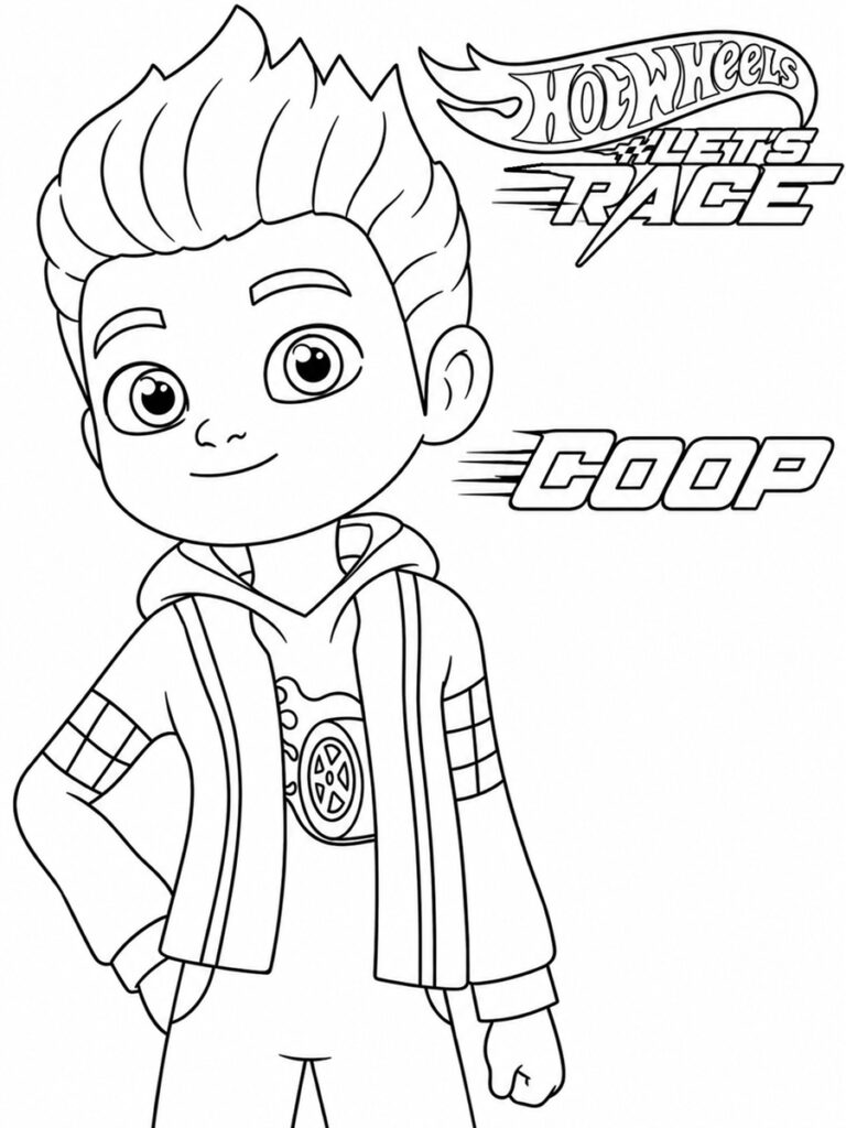 Hot Wheels Coop Coloriage Hot Wheels Coop