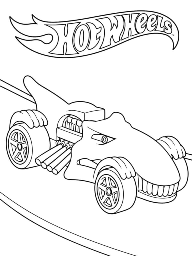 Hot Wheels dinosaure Coloriage Hot Wheels dinosaure