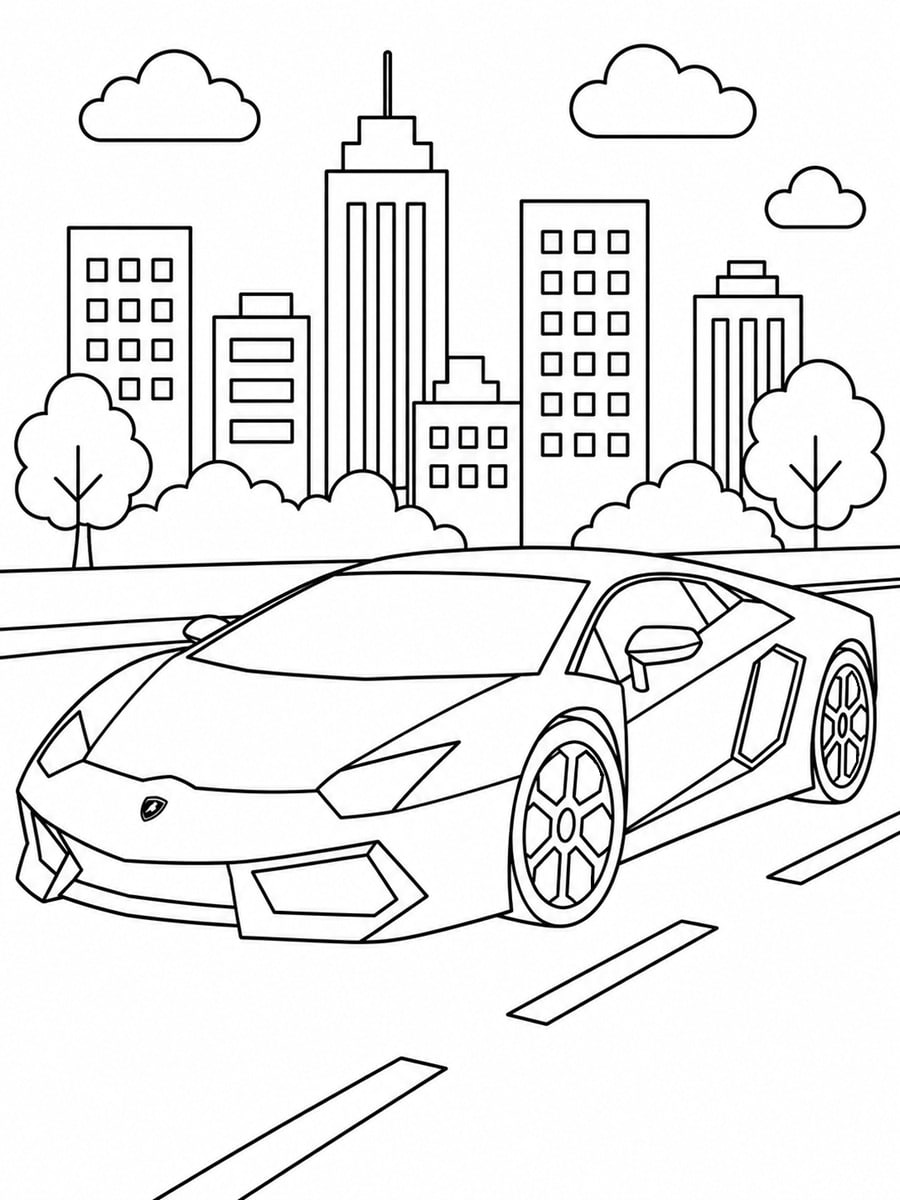 Coloriage Lamborghini