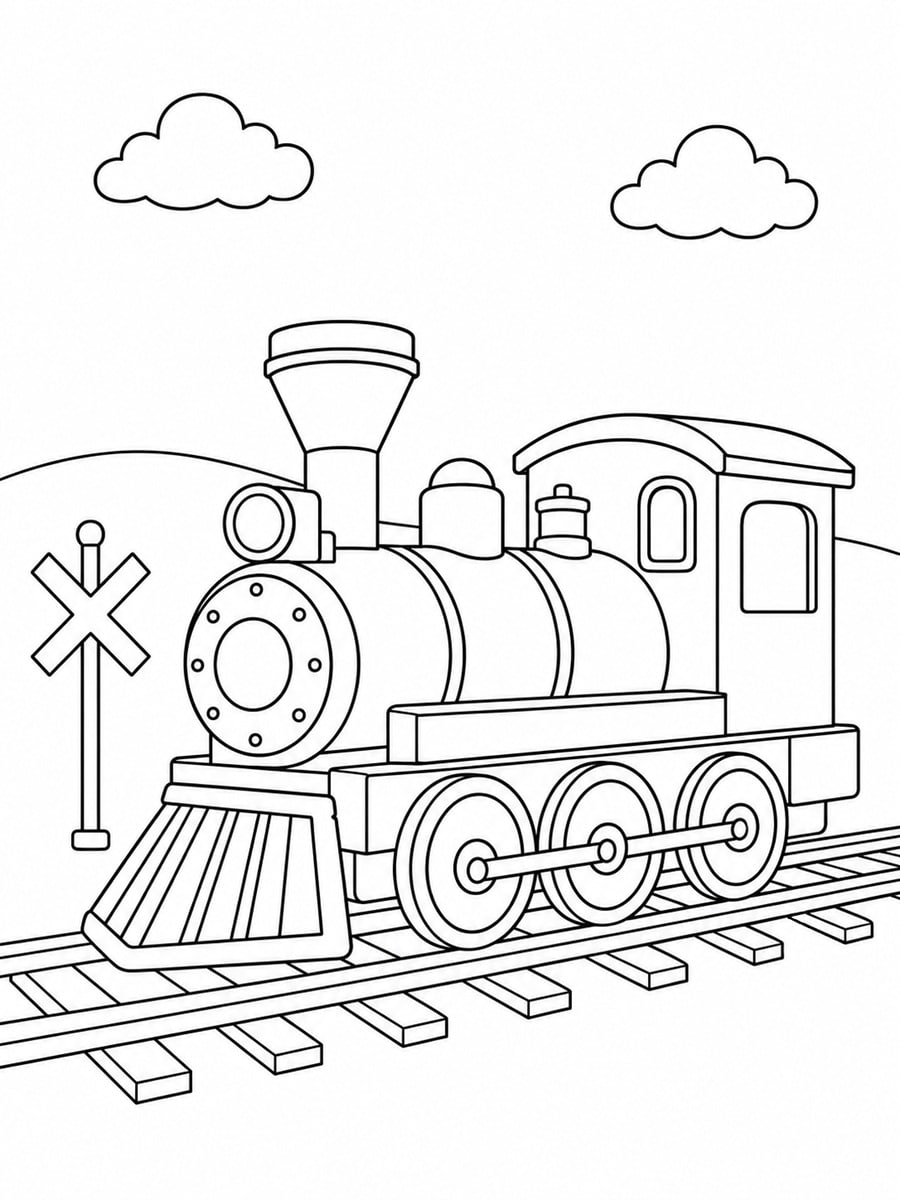 Coloriage locomotive