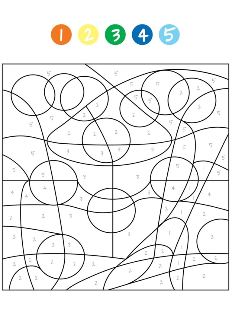 Été magique Coloriage magique été