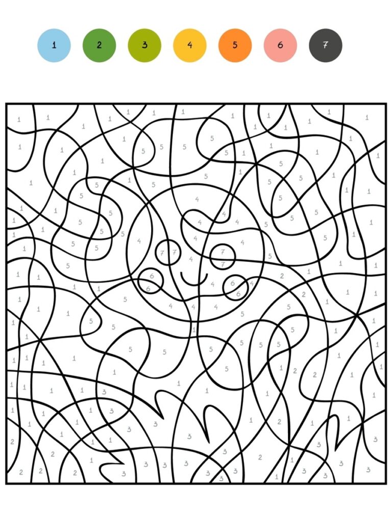 Fleur magique Coloriage magique fleur