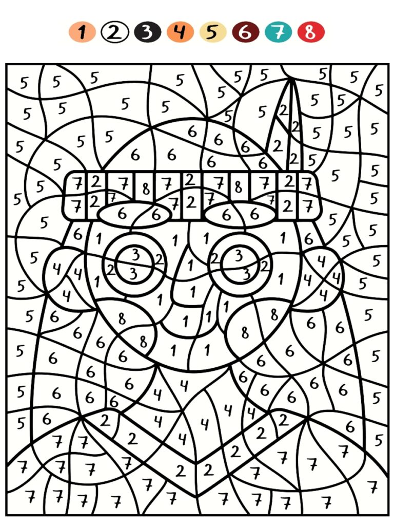 Indien magique Coloriage magique indien