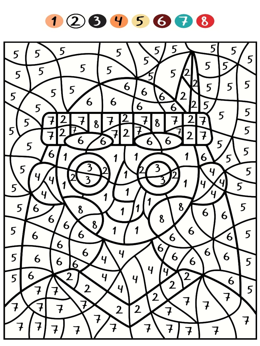 Coloriage magique indien