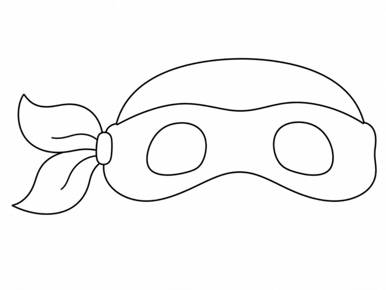 Masque Tortue Ninja Coloriage masque Tortue Ninja