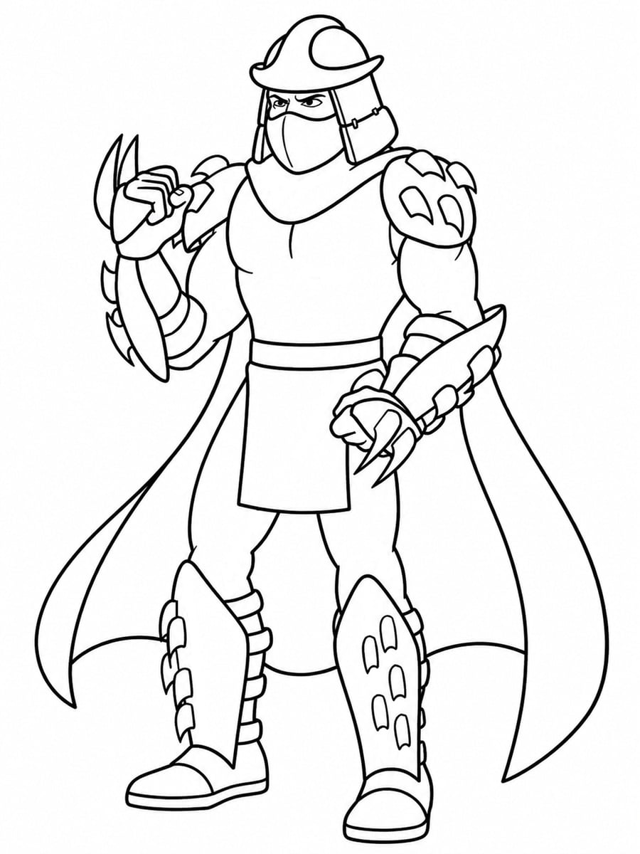 Coloriage méchant Tortues Ninja