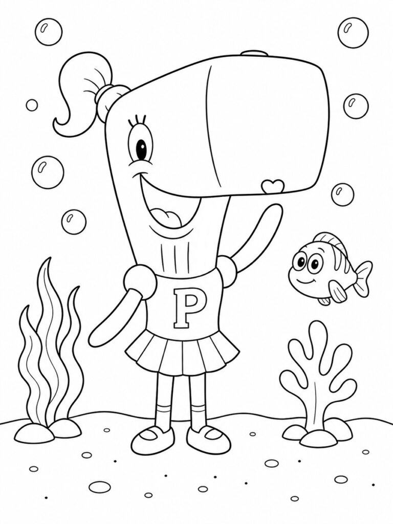 Pearl Krabs Coloriage Pearl Krabs