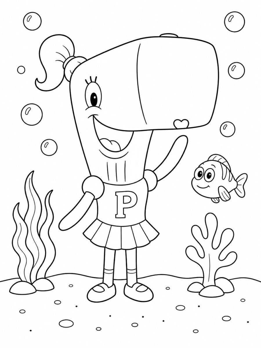 Coloriage Pearl Krabs
