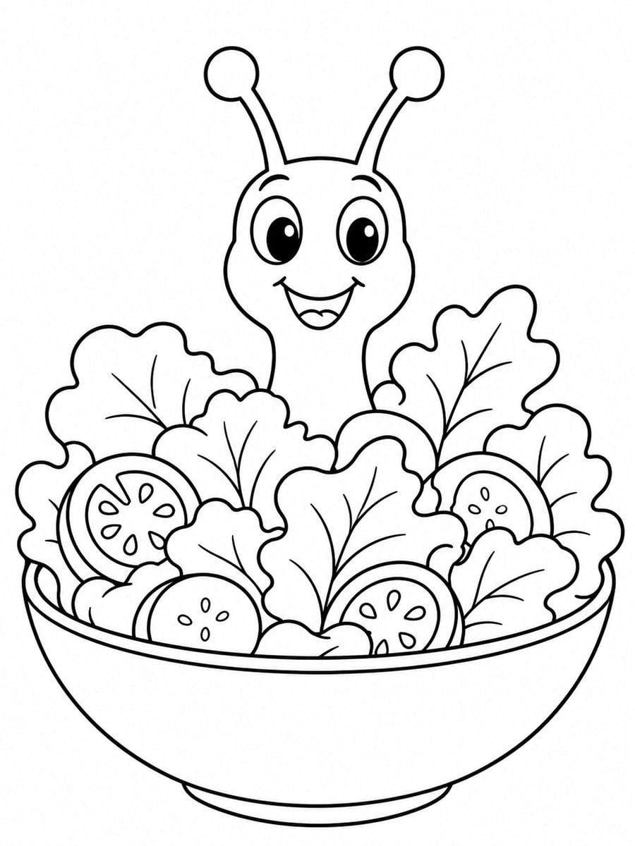 Coloriage tête d'escargot