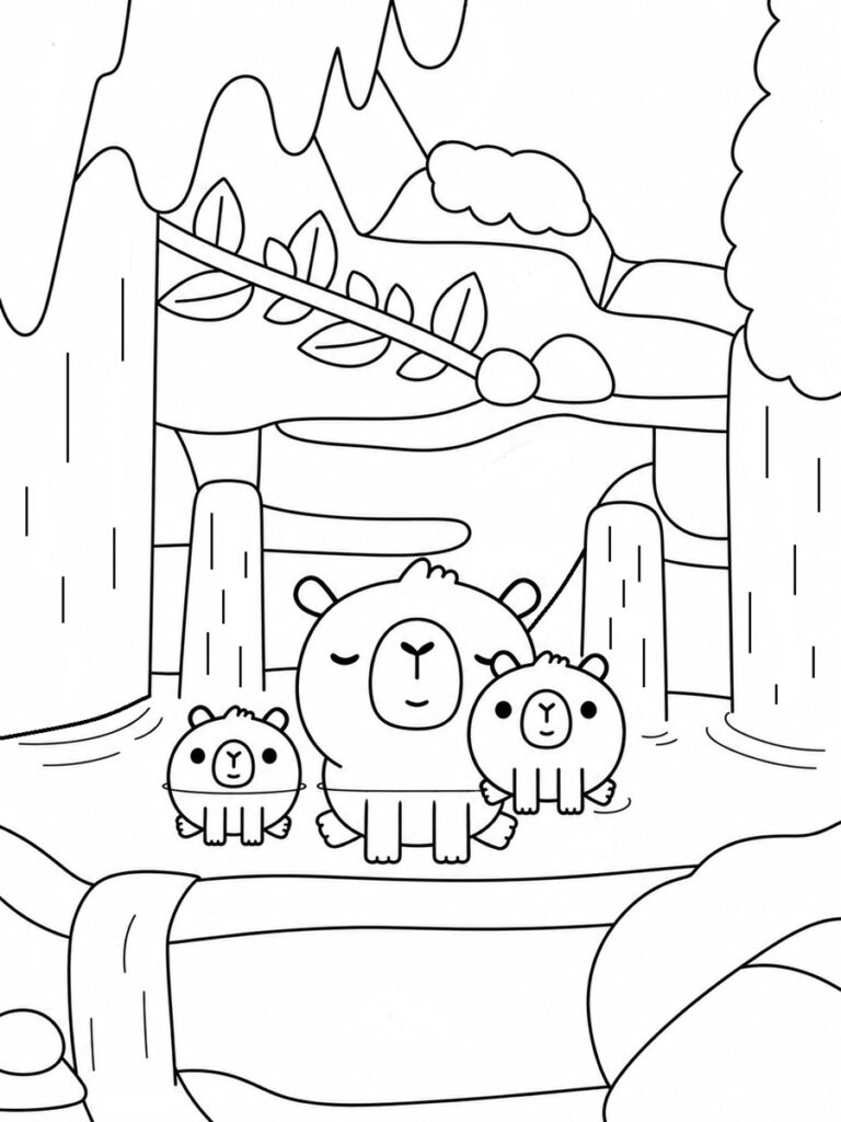 Coloriage Toca Boca capybara