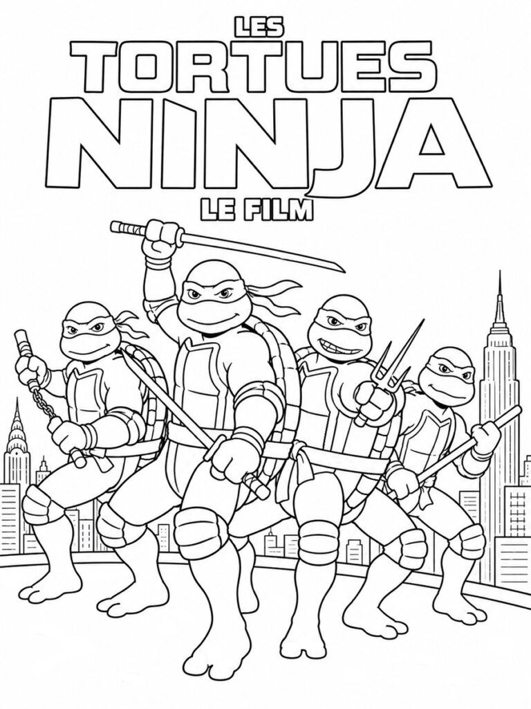 Tortues Ninja film Coloriage Tortues Ninja film