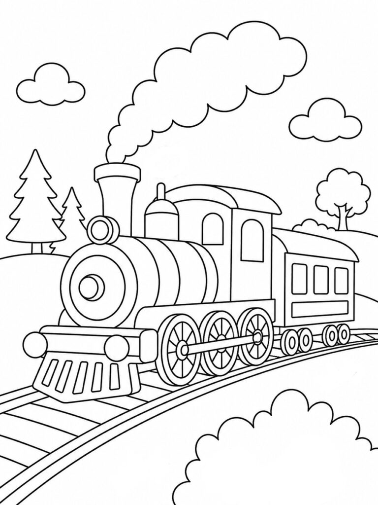 Coloriage train