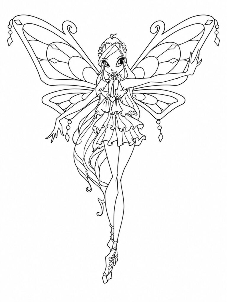 Coloriage Winx Bloom Enchantix