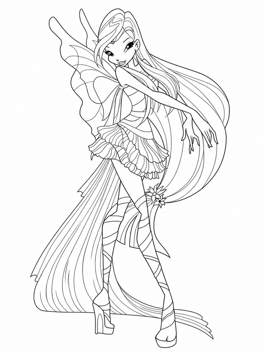 Coloriage Winx Harmonix