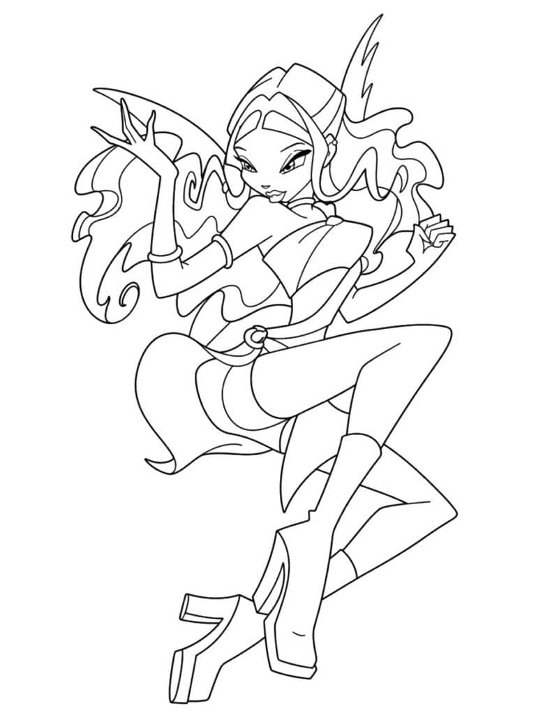 Coloriage Winx Layla