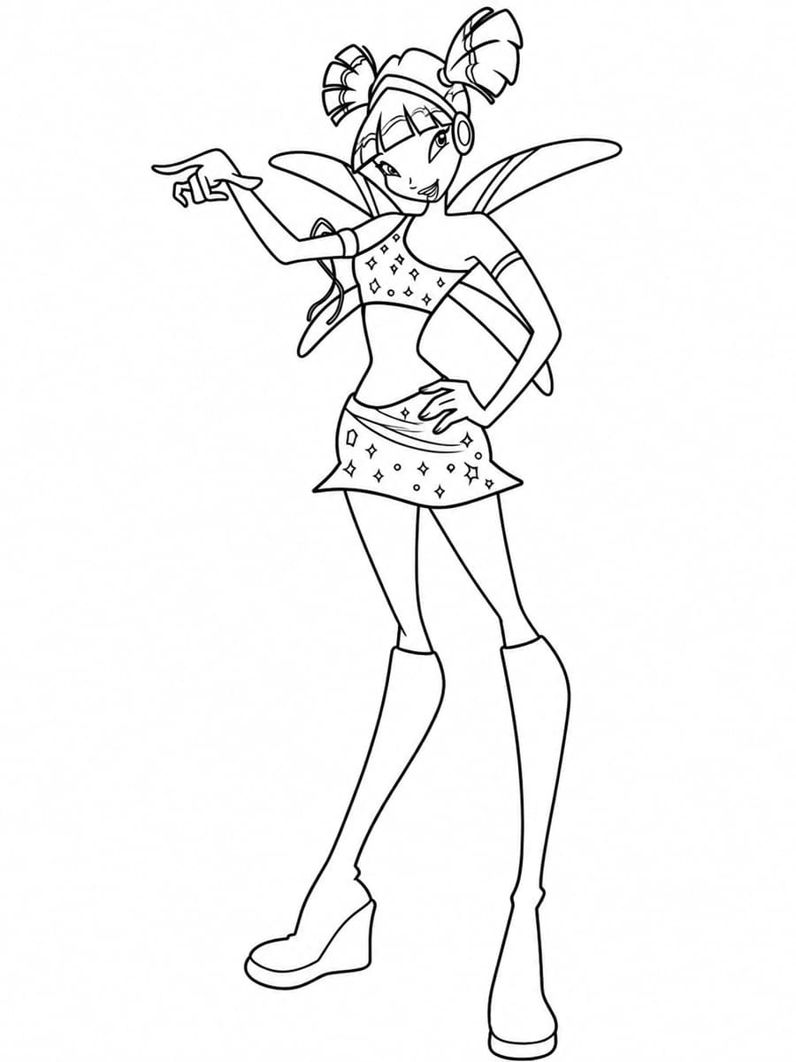 Coloriage Winx Musa