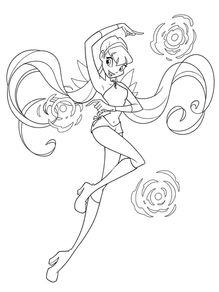 Coloriage Winx Stella