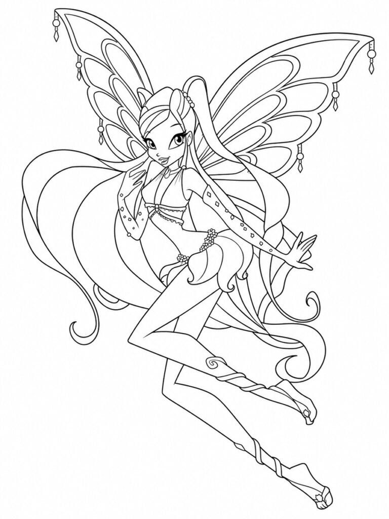Stella Enchantix Coloriage Winx Stella Enchantix
