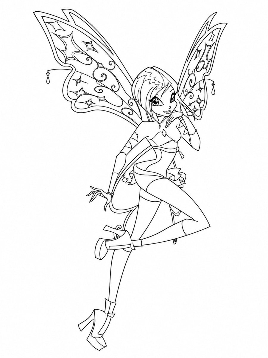 Coloriage Winx Tecna