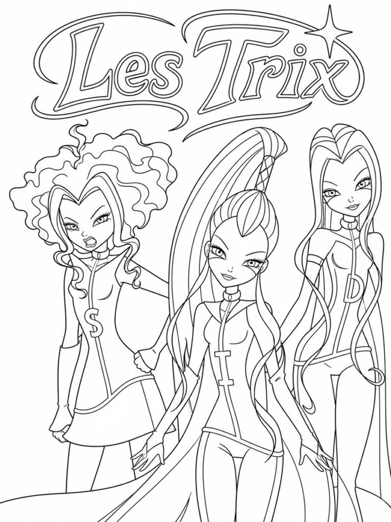 Les Trix Coloriage Winx Trix
