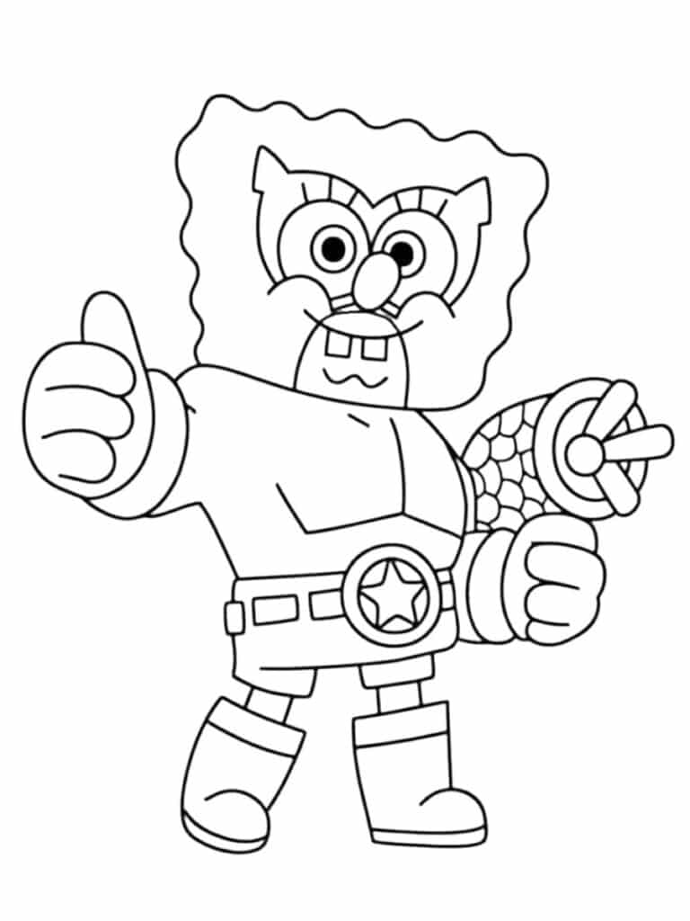 Bob l'Éponge Brawl Stars Coloriage Brawl Stars Bob l'Éponge
