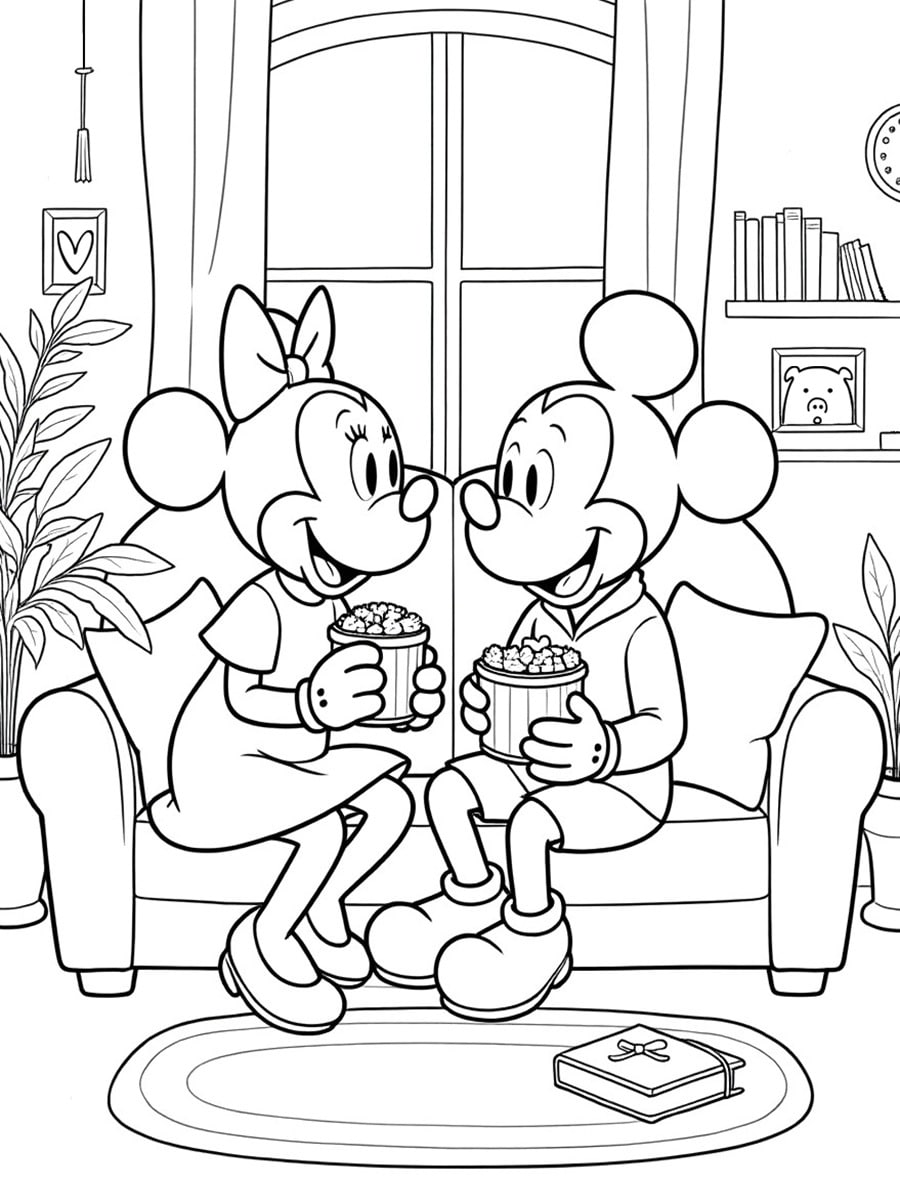 Coloriage cosy Disney