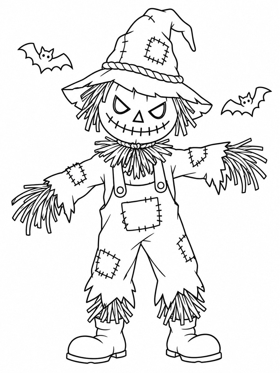 Coloriage Jack l'épouvantail
