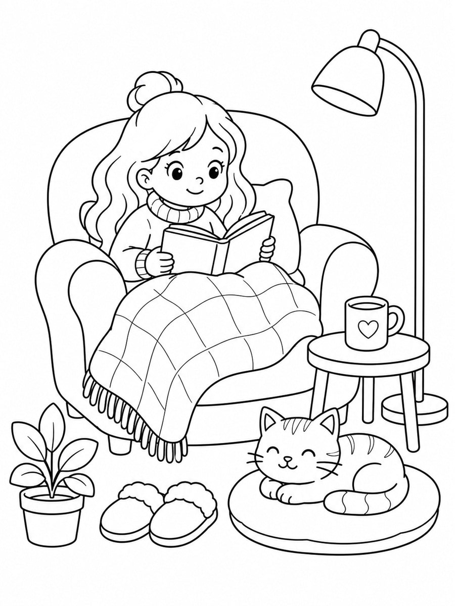 Coloriage ma bulle cosy
