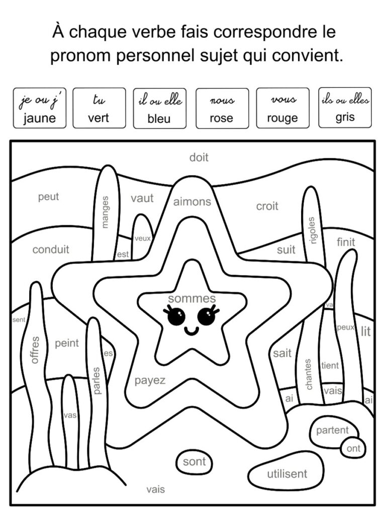 Coloriage magique CE1 français