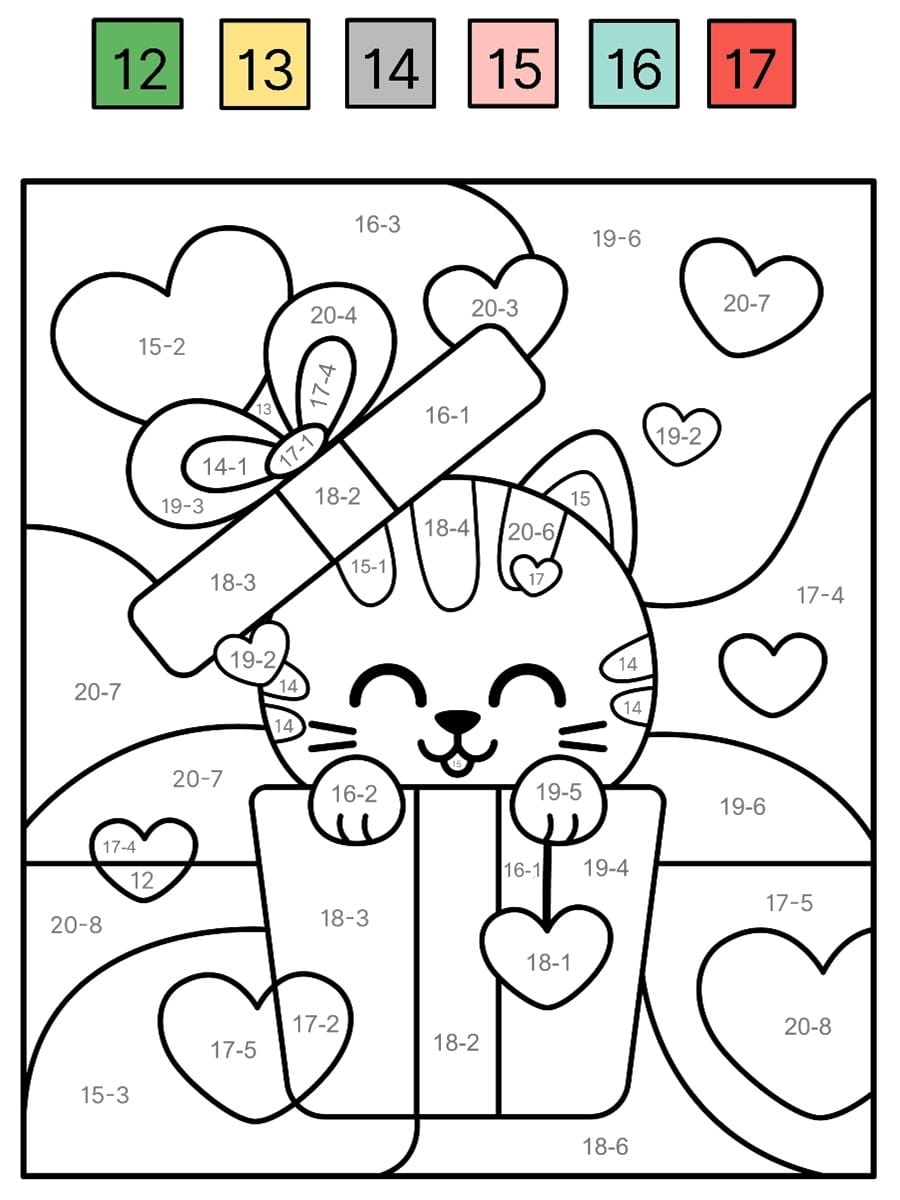 Coloriage magique CE1 soustraction